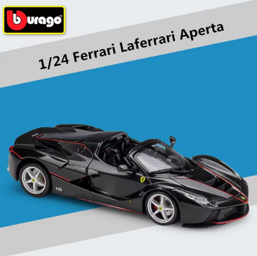 Bburago 1:24 Ferrari LaFerrari Aperta Model - Black